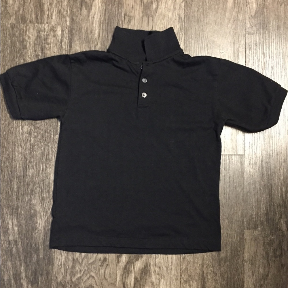 Boys Polo Black Shirt Crossbow Size Small 6/7
